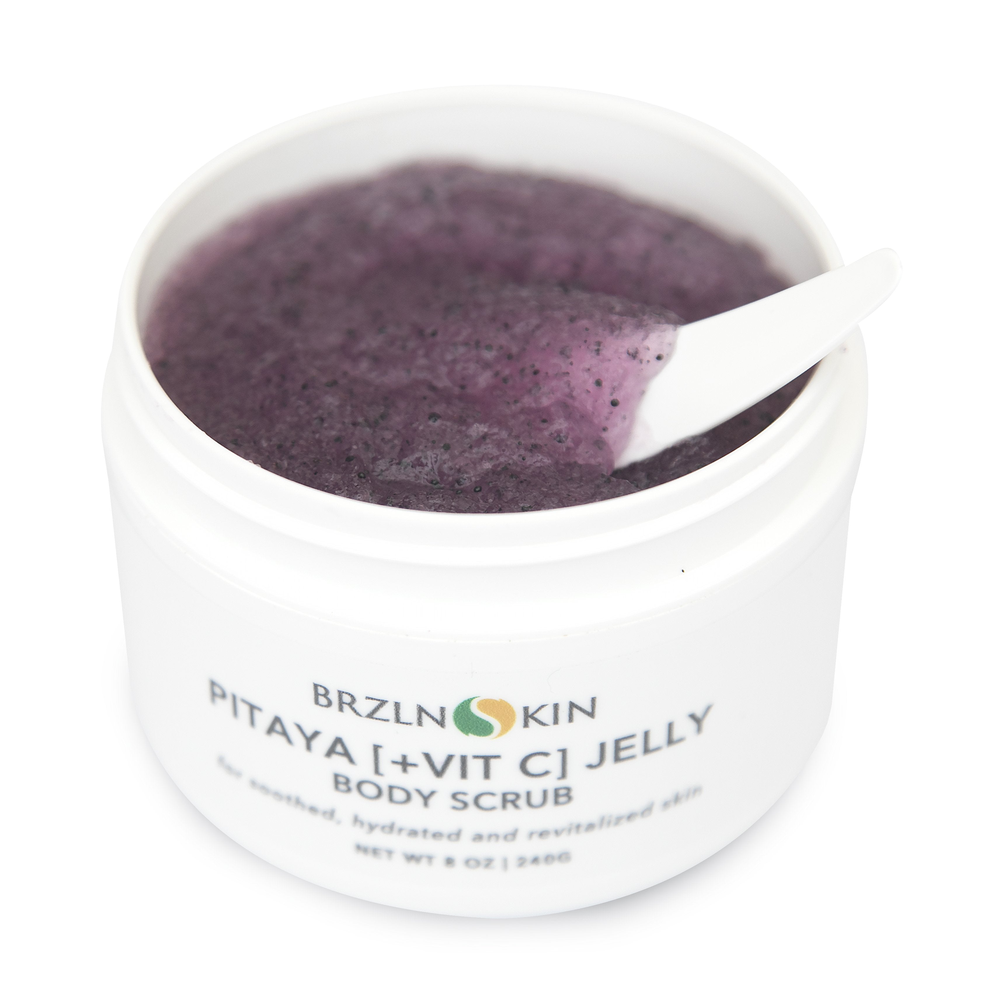 Pitaya + Vit C Jelly Body Scrub- Pitaya is a rich source of multiple Antioxidants including phenolic compounds and Vitamin C